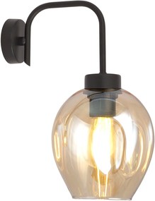 Emibig Lukka oldalfali lámpa 1x60 W fekete-borostyán 1165/K1