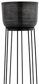 Eglo 428096 - KÉSZLET 3x Fém virágcserép OKAYAMA fekete