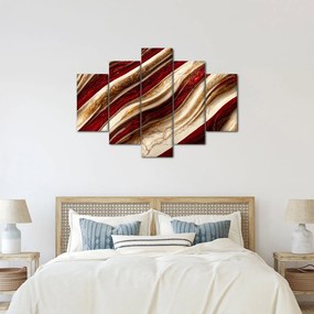 Kép - Arany - fehér textúra (150x105 cm)