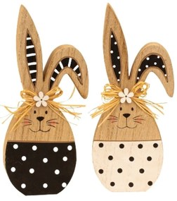 Húsvéti fa nyuszi WOODEN BUNNY - többféle változatban