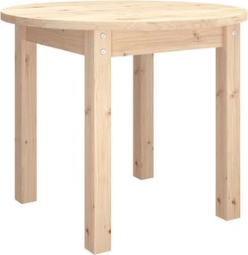 vidaXL tömör fenyőfa dohányzóasztal Ø 55 x 45 cm