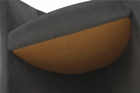 Klub fotel, szürke anyag, CUBA