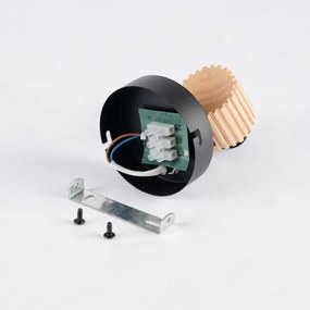 Brilagi - ODENSE fali irányítható spotlámpa 1xE14/10W/230V gumifa/fekete