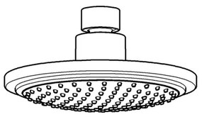 GROHE 28233000 - Zuhanyfej EUPHORIA COSMOPOLITAN 160 fényes króm