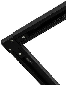 Modern 1 fázisú sínrendszer 5 lámpás fekete arannyal - Gissi