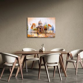 Kép - Festett városi emlékmű (70x50 cm)