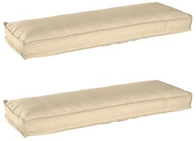 Raklap párna készlet 2 pcs Bézs 120 x 40 x 8 cm Oxford szövet