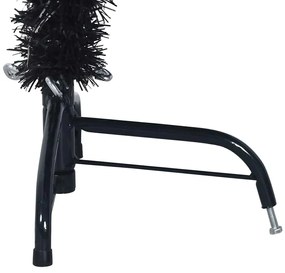 Mesterséges, előre világított karácsonyi fa Fekete 150 cm PVC