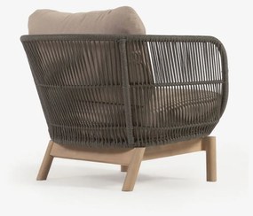 Catalina khaki kerti fotel - Kave Home