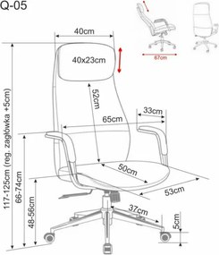Q-05 forgószék fekete