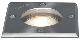 Földi spot acél 10,5 cm IP65 - Basic Square