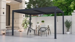 Bioklimatikus pergola G21 Austin 4x3 m, antracit, alumínium