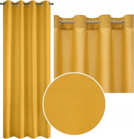 Rita készfüggöny 140x250 Eurofirany mustársárga