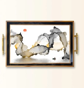 Üveg tálca, 38×24 cm – TPA9876