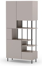 Krémszínű könyvespolc 84x175 cm Perla – Marckeric