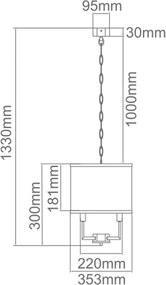 Orlicki Design CASA OR80209 Csillár 3x12W/E14