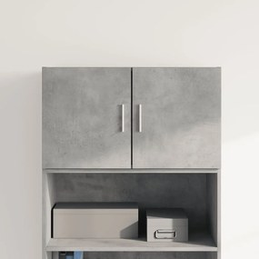 betonszürke szerelt fa faliszekrény 70 x 42,5 x 40 cm