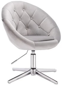HR8516CROSS Acél modern velúr szék