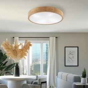 Brilagi - LED mennyezeti lámpatest CARVALHO 4xE27/60W/230V tölgy átm. 57,5 cm