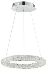 Luxera 64391 - LED Kristály csillár zsinóron ALMEDA LED/24W/230V