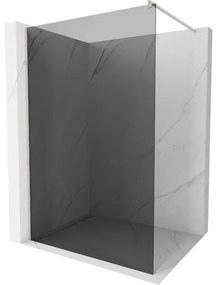 Mexen Kioto, Walk-In zuhany paraván 90 x 200 cm, 8mm szürke üveg, csiszolt acél profil, 800-090-101-97-40