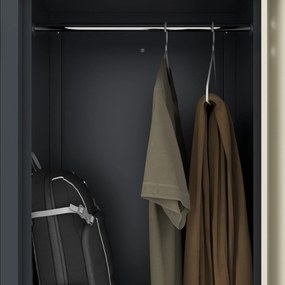 L típusú öltözőszekrény antracit / sonoma tölgy: Eco Design JULIA, 800 x 1850 x 450 mm