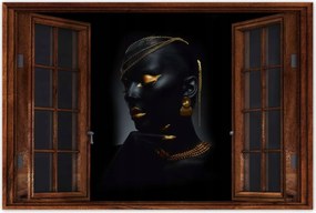 Poszter 60x40 Fej arany díszítéssel