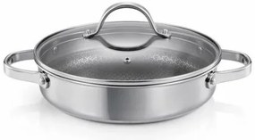 Tescoma SteelCRAFT mély serpenyő fedővel  átmérő 24 cm, 2 fogantyúval, 24 cm