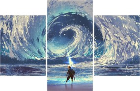 Kép - Illusztráció egy lándzsás fiúról (90x60 cm)