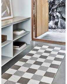 Bézs-krémszínű kültéri-beltéri futószőnyeg 70x160 cm Pix Dark Linen – Pappelina