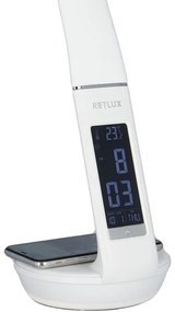 Retlux-LED Dimmelhető lámpa vezeték nélküli újratölthető Qi-vel és kijelzővel LED/6W/230V 3000/4000/6000K