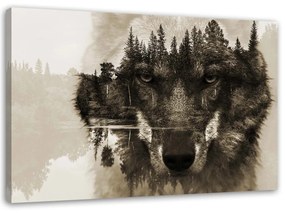 Gario Vászonkép Farkas absztrakt Méret: 60 x 40 cm
