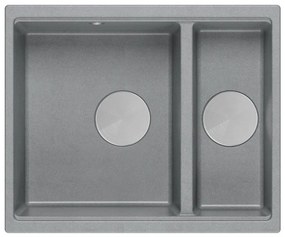 gránit mosogató Logan 150 Grey Metallic
