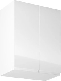 Felsőszekrény, fehér/fehér extra magasfényű, AURORA G602F