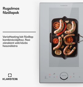 Klarstein Delicatessa Domino Prime, beépített indukciós főzőlap, 2 zónás, 3500 W, önállóan működő