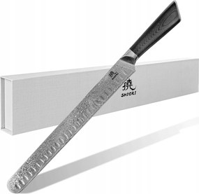 Shiori Niku Nagai kebab és sonka kés damaszkuszi acélból 30cm