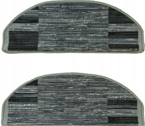 Rátétek Szőnyegek Lépcsőkhöz Fa Gumírozott Szürke Csíkok