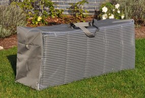 Párnahuzat, szürke, 125 x 32 x 50 cm