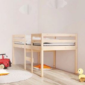 tömör fenyőfa magasított ágy 90 x 200 cm
