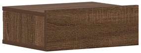 2 db barna tölgyszínű függő éjjeliszekrény 40 x 30 x 15cm