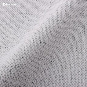 Világosszürke kárpitozott franciaágy tárolóhellyel, ágyráccsal 160x200 cm Jagna – Bobochic Paris