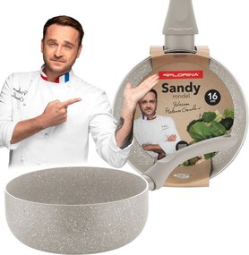 Serpenyő Edény Kő Tapadásmentes Sandy 16cm Indukciós