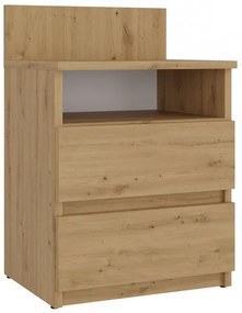 Shannan M1 éjjeliszekrény, 40x59x32 cm, tölgy