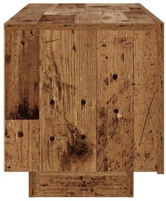 antik fa színű szerelt fa éjjeliszekrény 100 x 35 x 40 cm