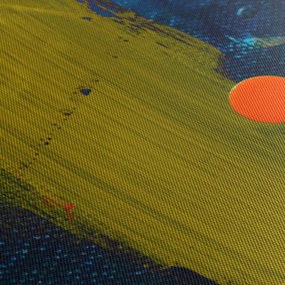 Szinek képe (órával) (90x30 cm)