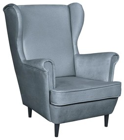 Füles fotel Lotonas (szürkéskék + wenge + fekete) . 1097165