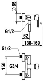 LAUFEN H3310810041311 - LUA zuhanyszett csapteleppel, magasfényű króm
