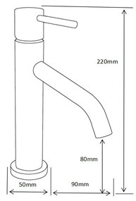Mexen Rumba mosdó csaptelep - króm (73500-00)
