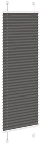 pliszírozott redőny fekete 40x150 cm szövetszélesség 39,4 cm