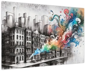 Kép - Ipari élet (90x60 cm)